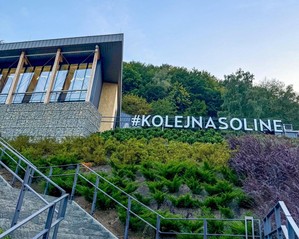 Kolej linowa Solina dolna stacja